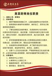 黄色厨房房制度牌模板