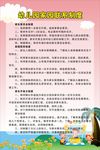 卡通幼儿园管理制度牌