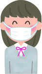 戴口罩女生