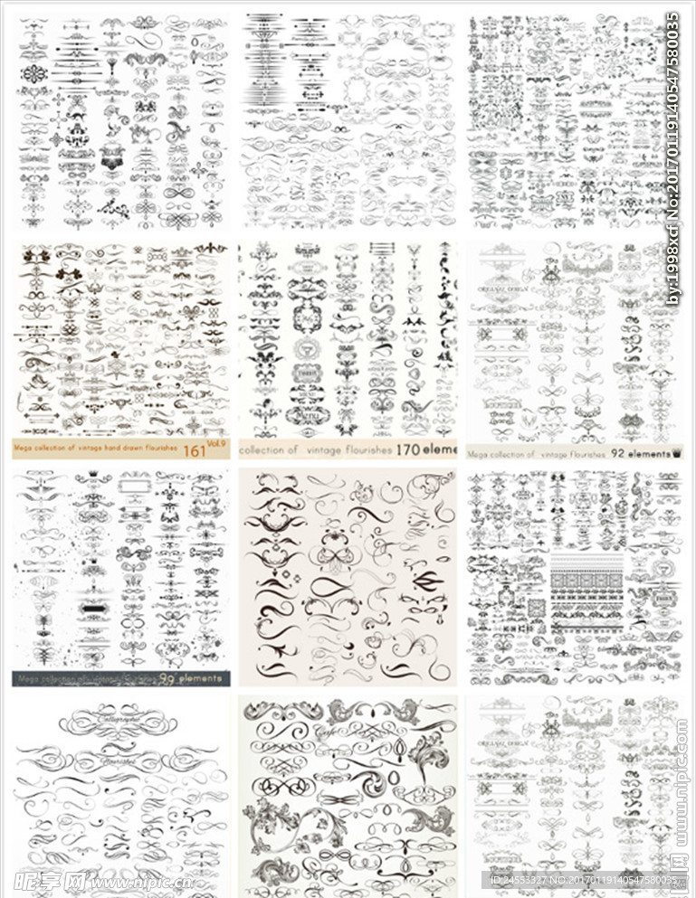 欧式花纹