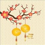 梅花中国新年背景