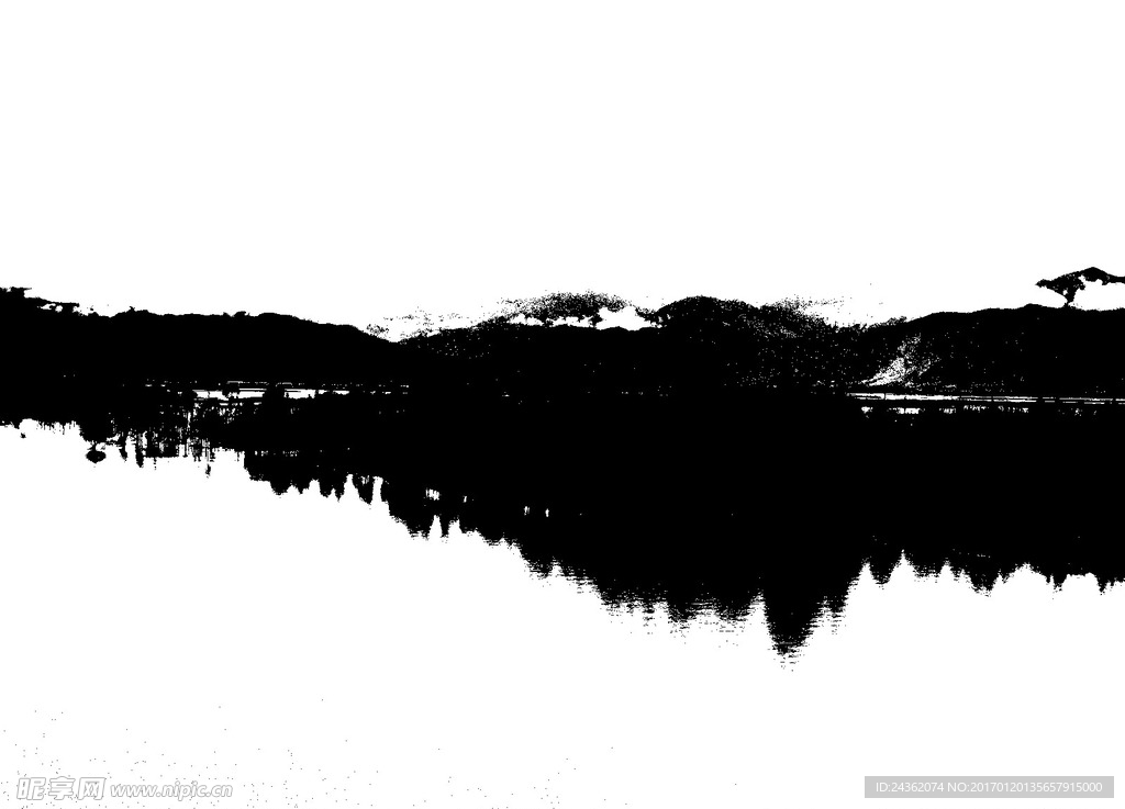 山水剪影