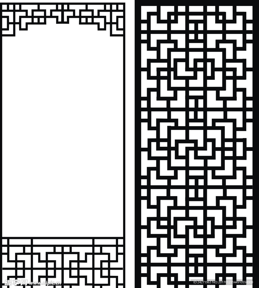 古典镂空隔断