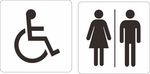 卫生间标识 残疾人标识