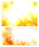 梦幻花朵背景