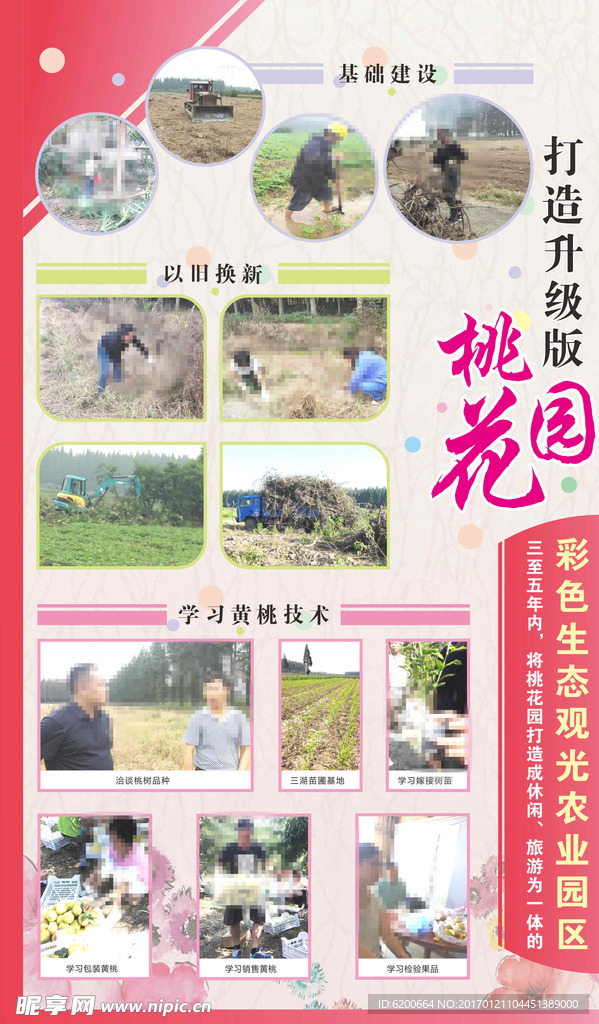 桃花园宣传展板
