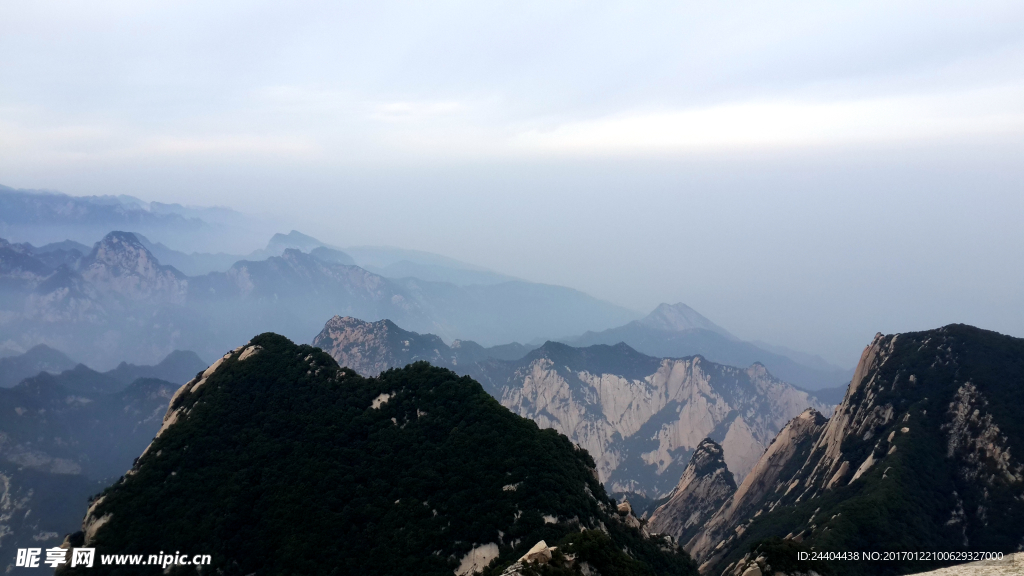 华山 仙境 云雾缭绕