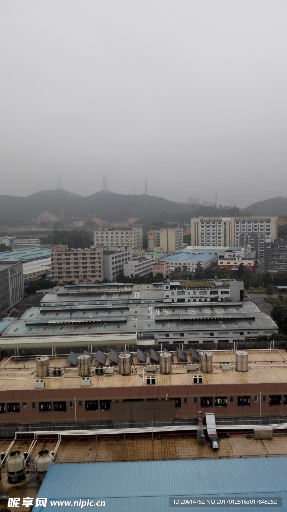 俯瞰高楼建筑