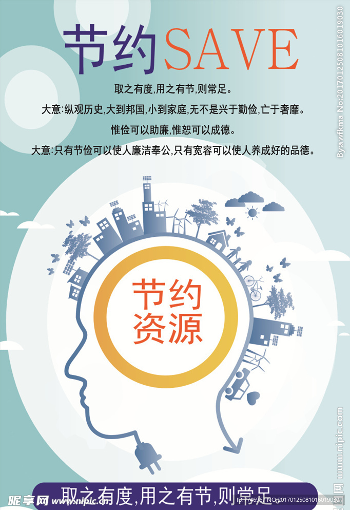 节约资源宣传海报