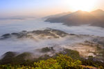 大别山风景图 山 云图