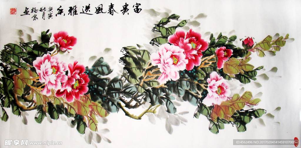 牡丹国画