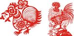 鸡剪纸