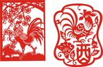 鸡年剪纸