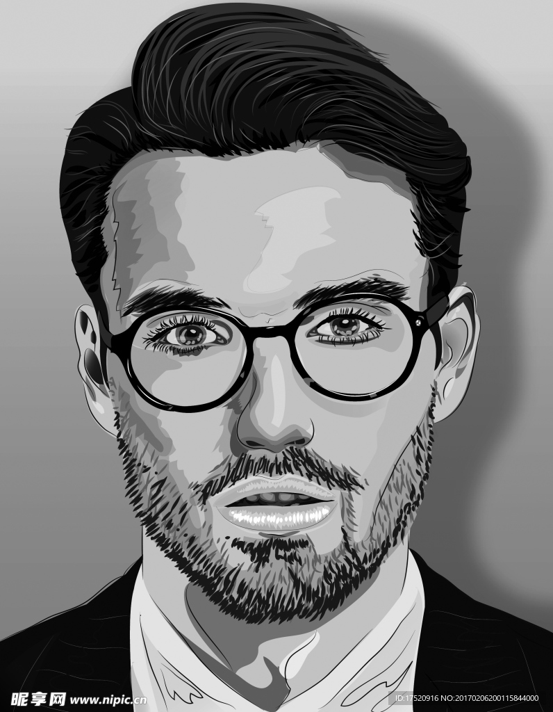 帅哥插画