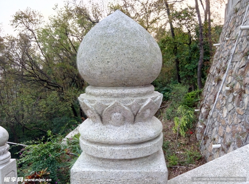 花岗岩栏杆柱头