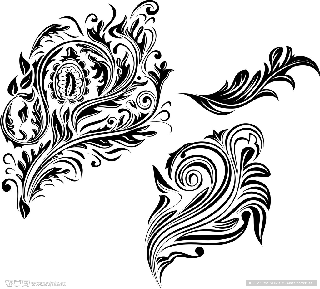 欧式花纹