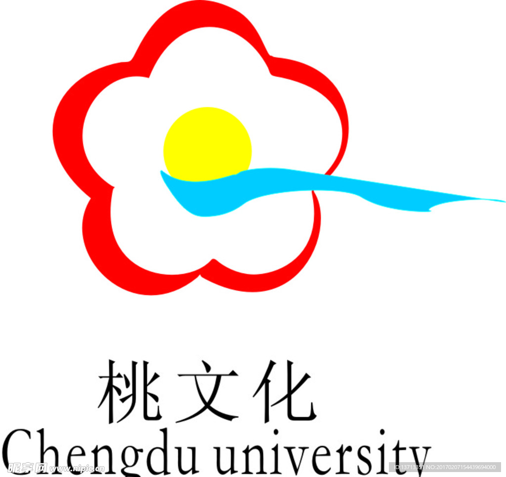 桃花logo矢量图