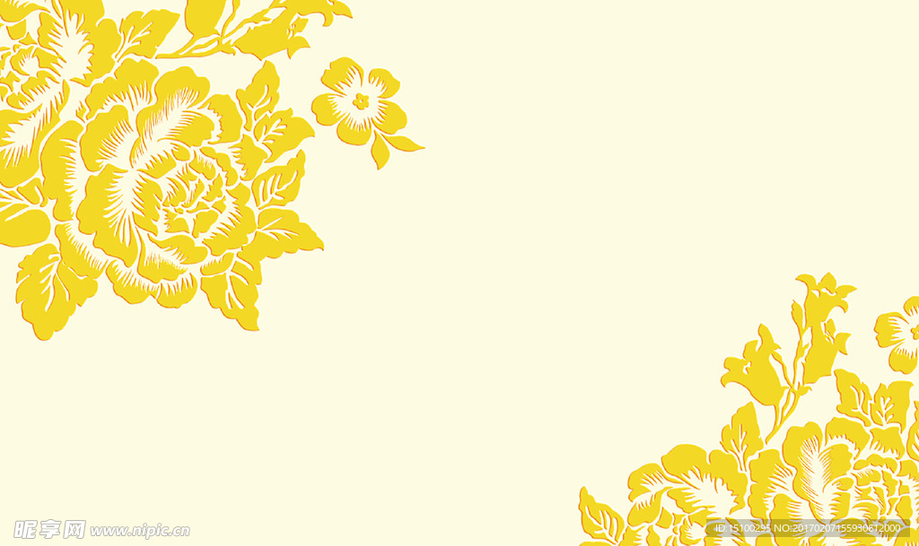 欧式浮雕花朵背景墙