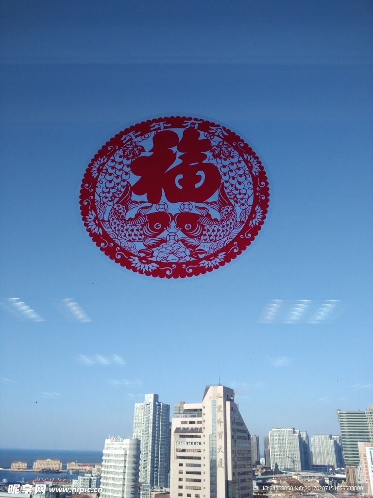 办公室玻璃窗景