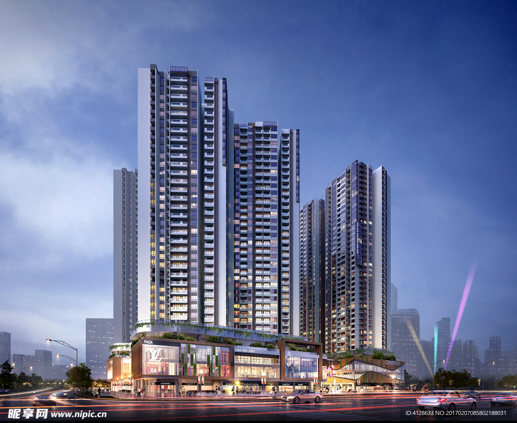 建筑群效果图