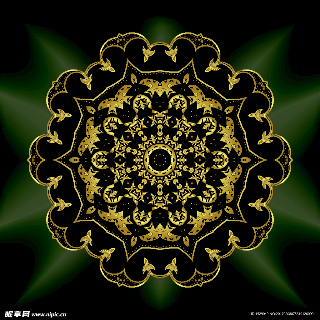 金色花纹