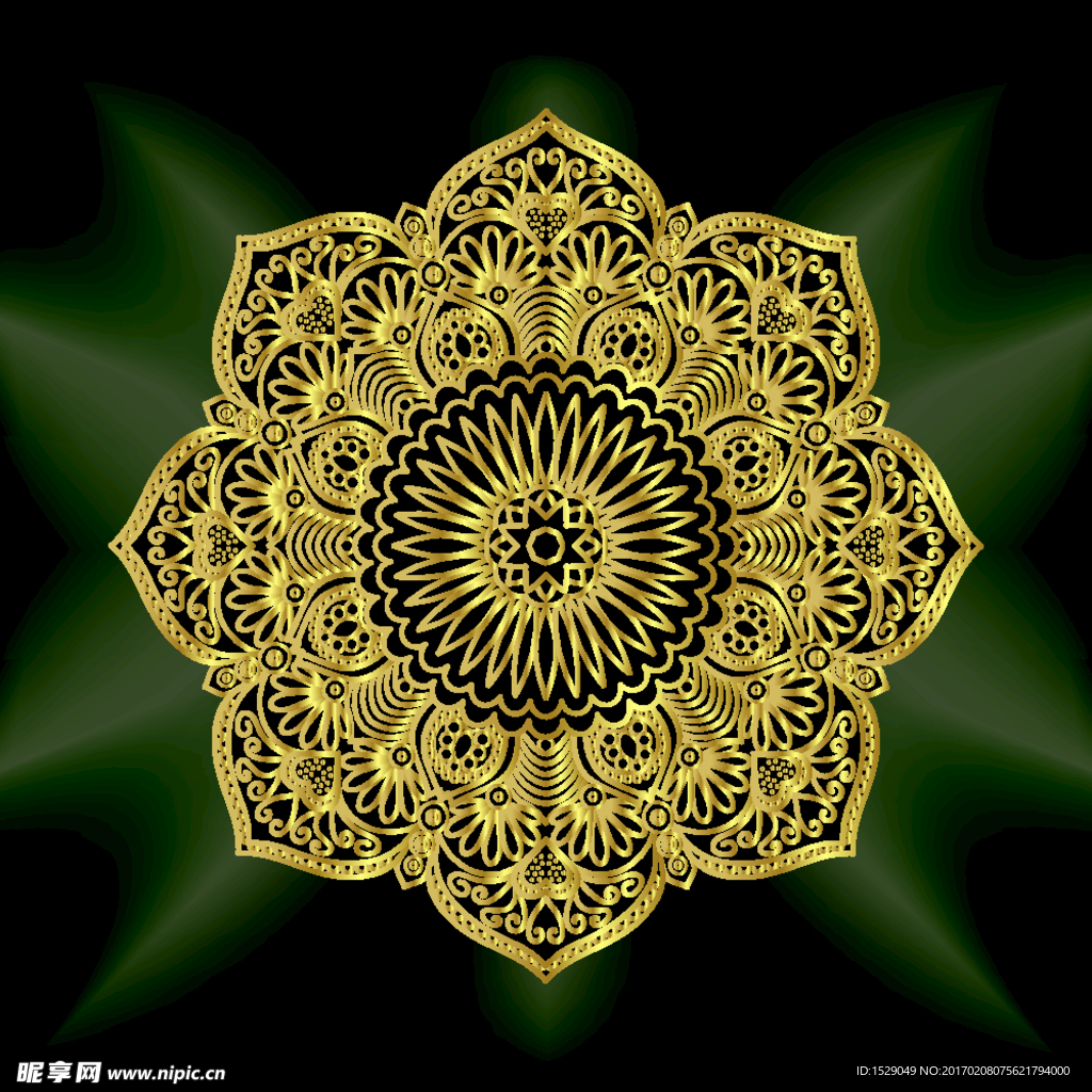 金色花纹