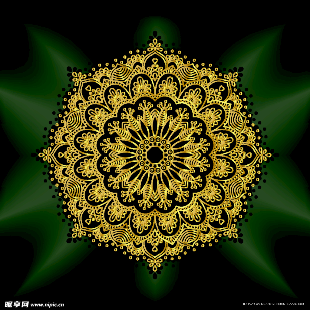 金色花纹