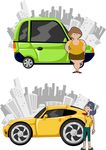 人物汽车