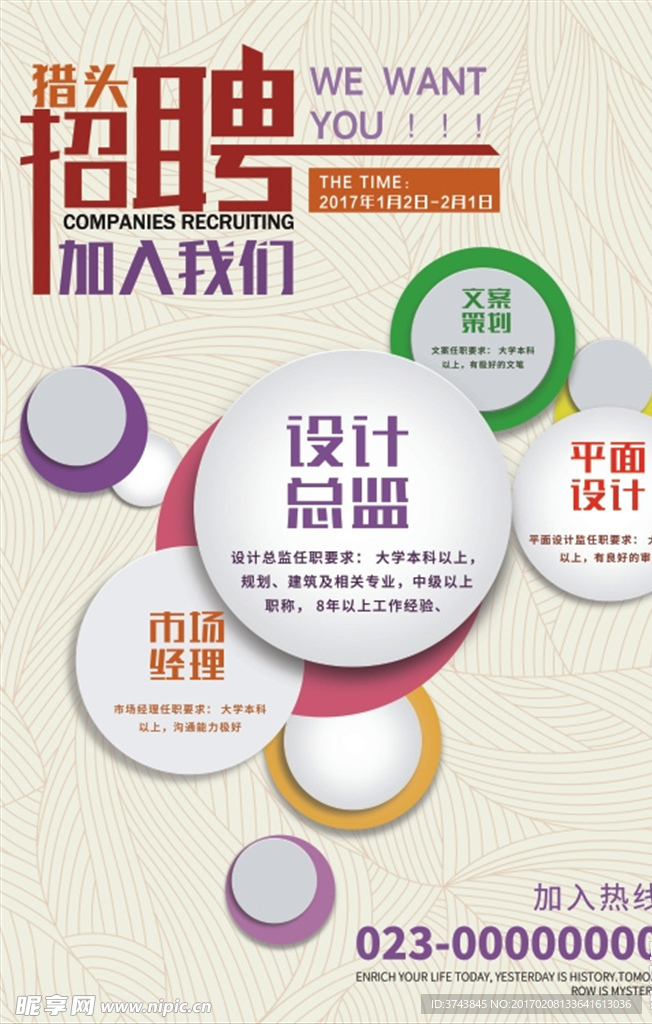 创意招聘海报设计