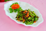 豆角炒小虾