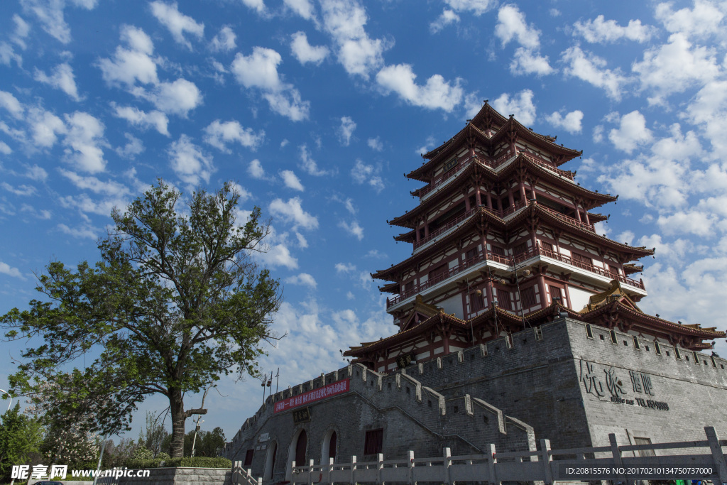 泗阳城市风光泗水阁