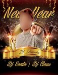 香槟酒瓶丝带模特酒吧音乐新年