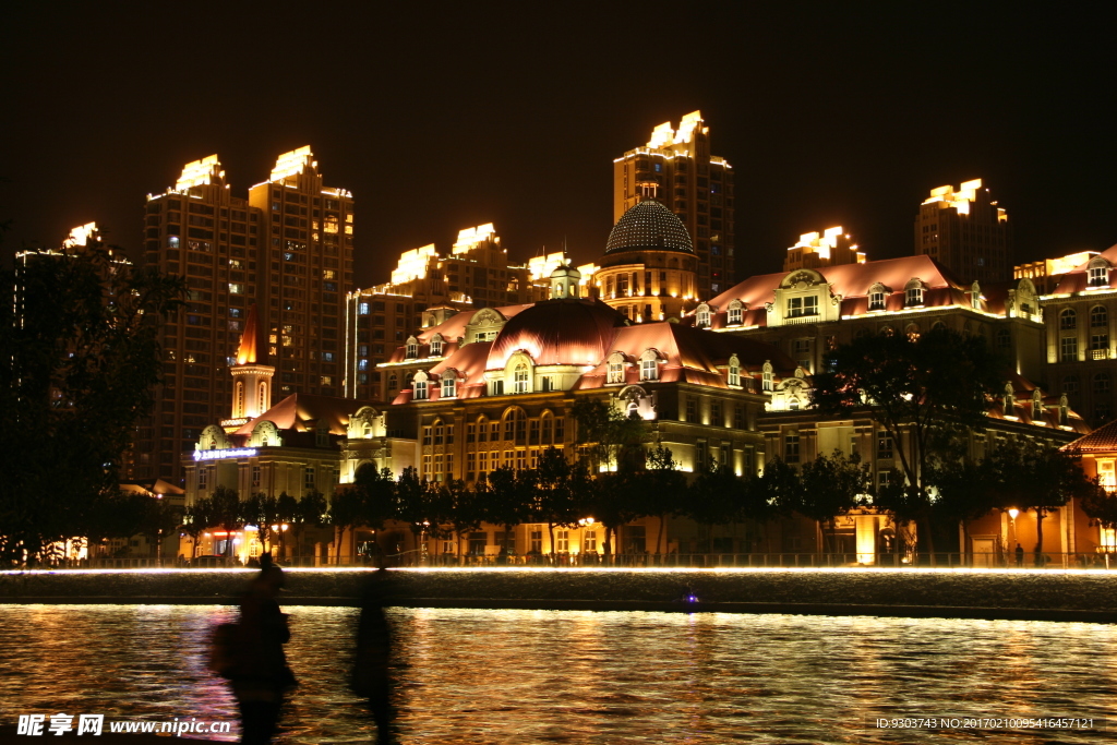 海河夜景