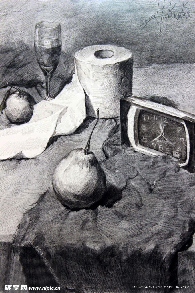 静物素描