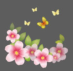桃花 蝴蝶