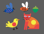 蚊子 小猫 小鸟