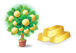 招财树 金条