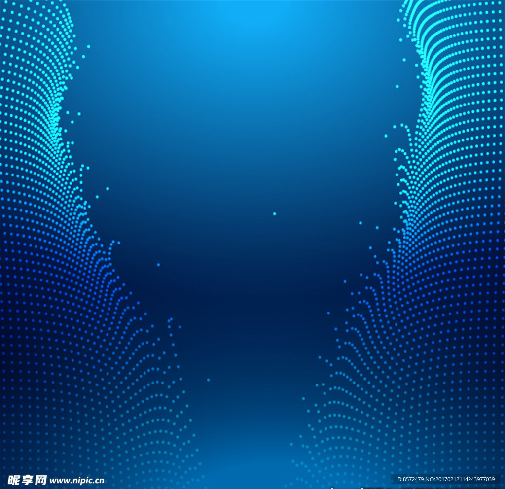 粒子蓝色深邃背景