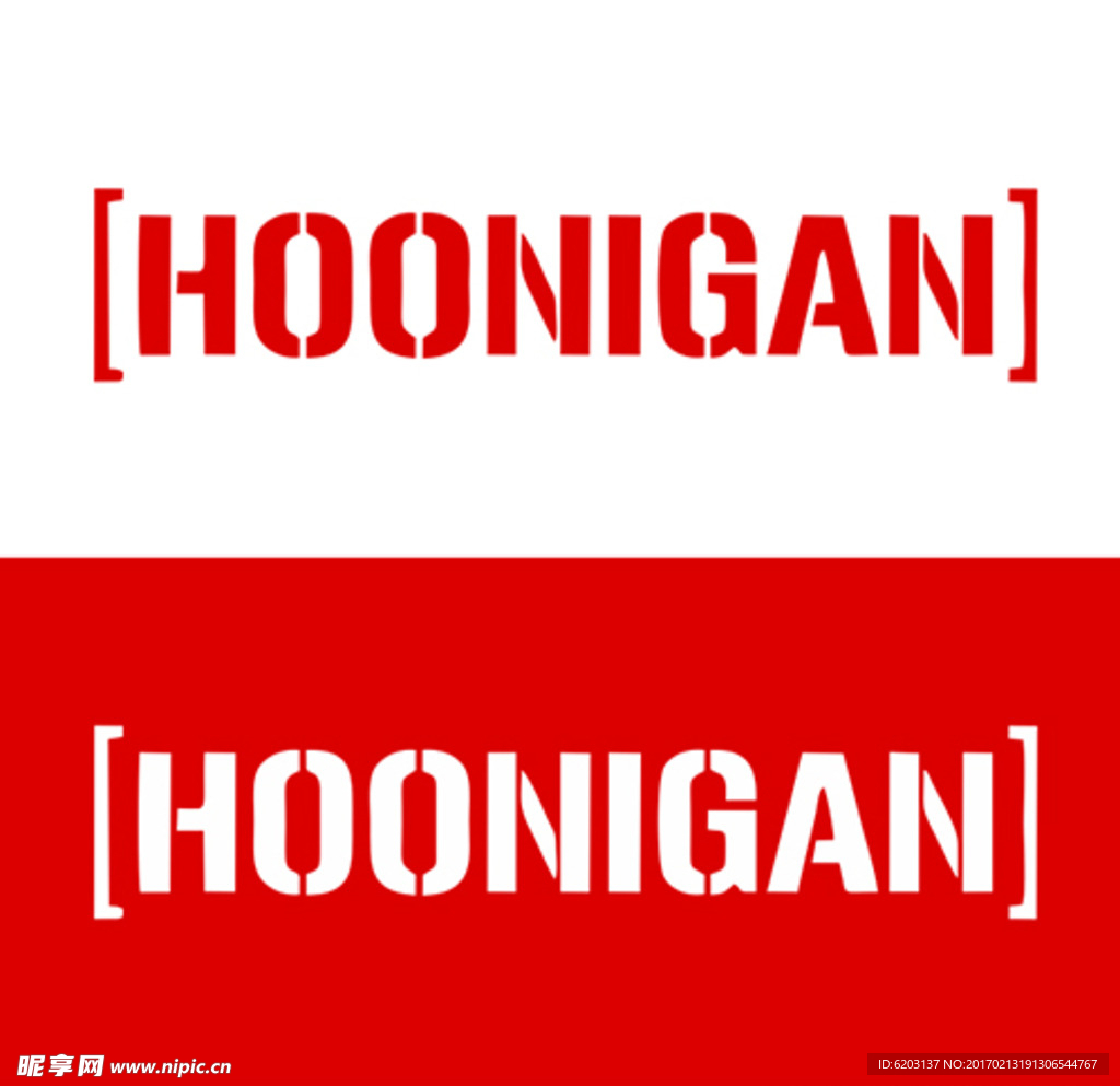 HOONIGAN 潮牌贴纸图案
