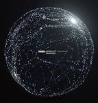 科技感数字地球点线构成世界