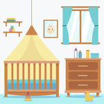 卡通儿童母婴宝宝房间