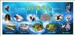 中国四大发明科普蓝色展板