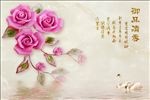 御品清香中式背景墙