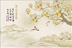 满堂富贵中式背景墙