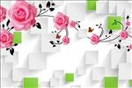 玫瑰花背景墙