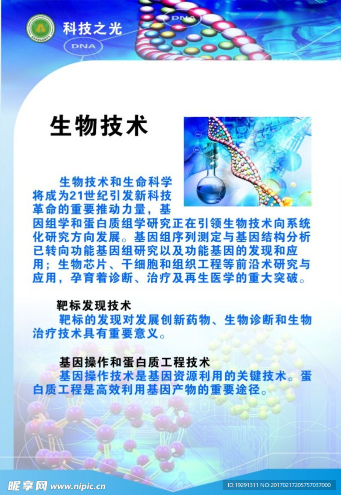 生物技术展板