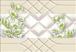 3D时尚玉雕百合花影视背景墙