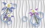 3D时尚简约花朵影视背景墙