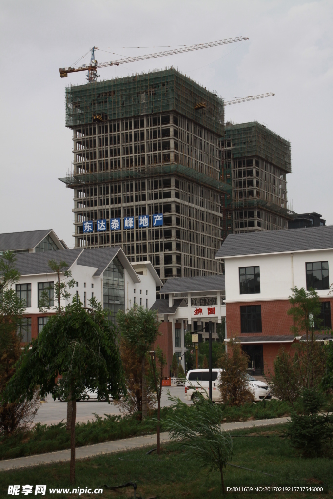 施工中的建筑
