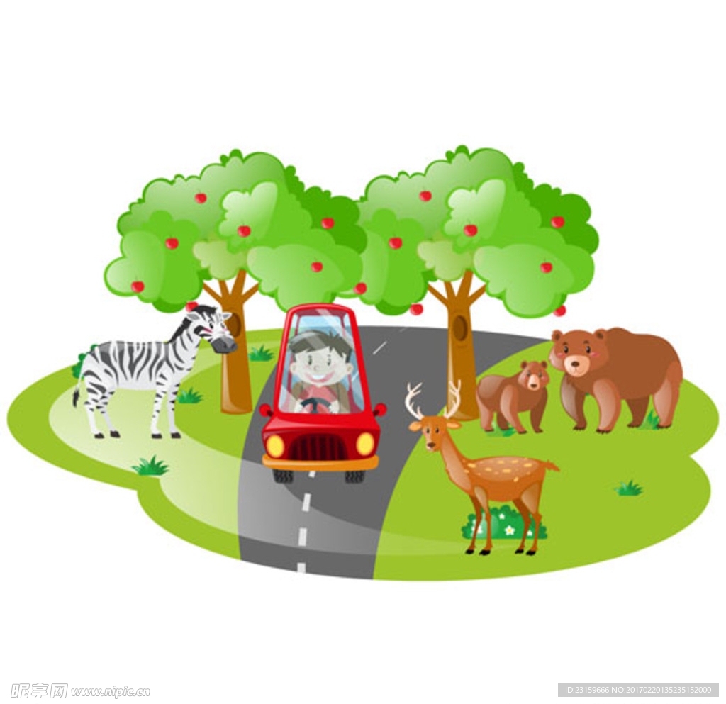 动物开车|平面|IP形象|YQQ爱画画_原创作品-站酷ZCOOL